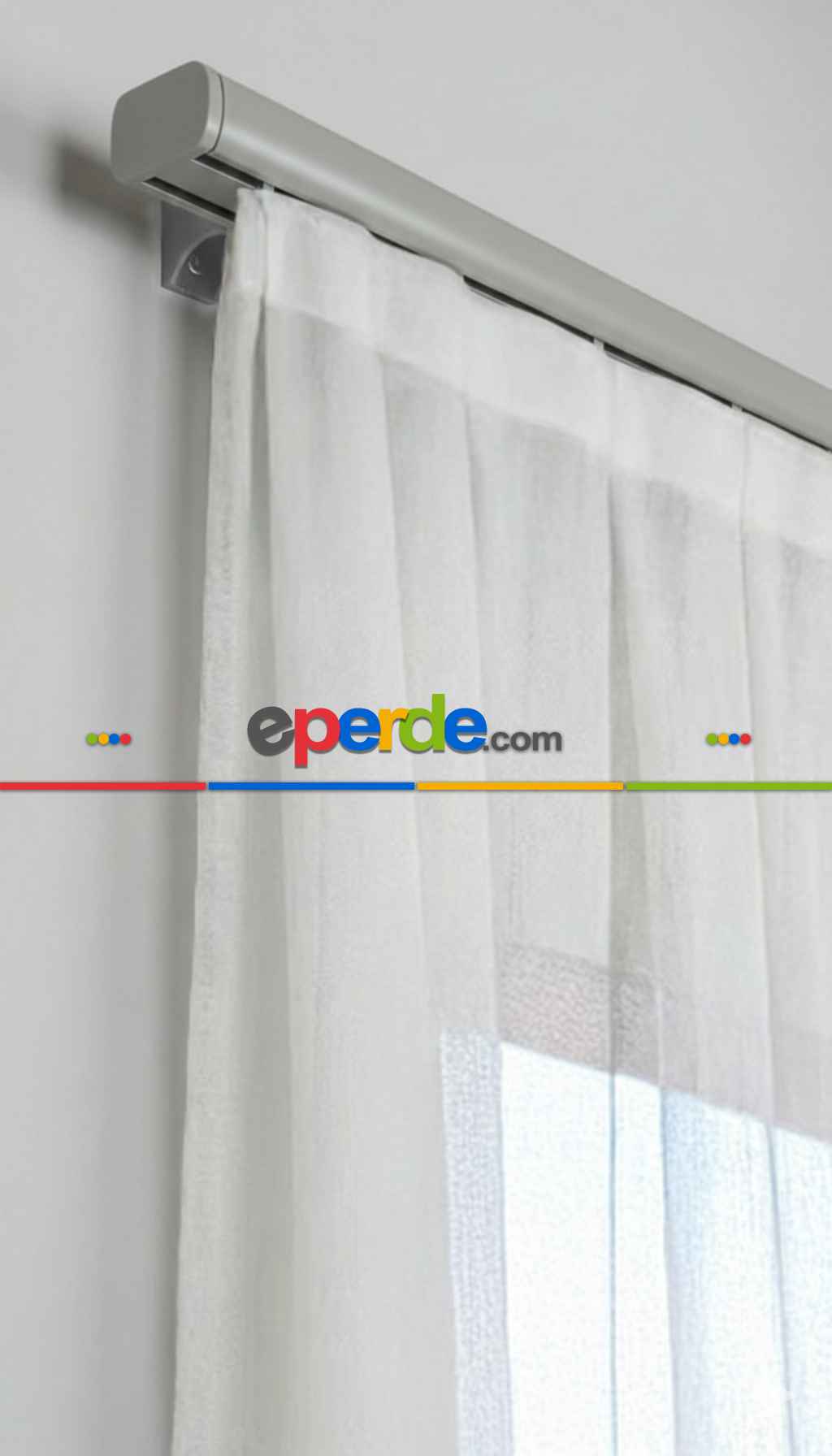 Gri Kanallı Dekoratif Ray, Modern Perde Korniş Rayı