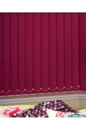 Pembe Dikey Kumaş Perde