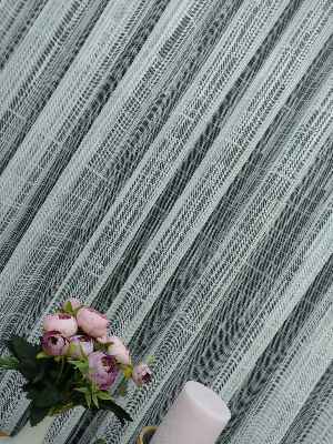 Mutfak Tül Perde Spor Desen - Ütü İstemez- Ekru