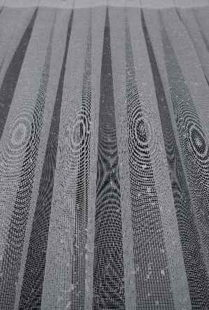 Hazır Ölçü Modern Pembe Ve Kahverengi Desenli Degrade Geçişli Örme Tül Perde Yüksek Kalite