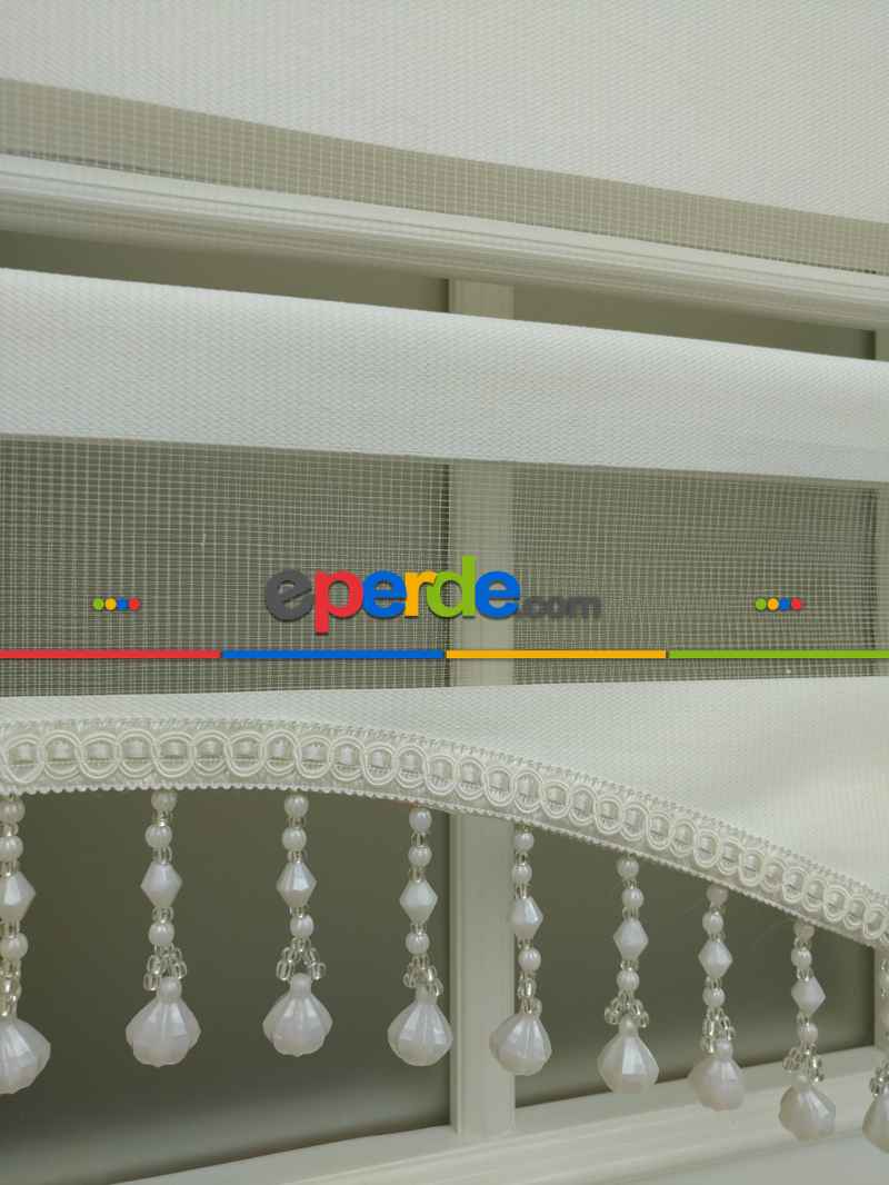 Zebra Perde - Düz Zebra Perde- Ekru