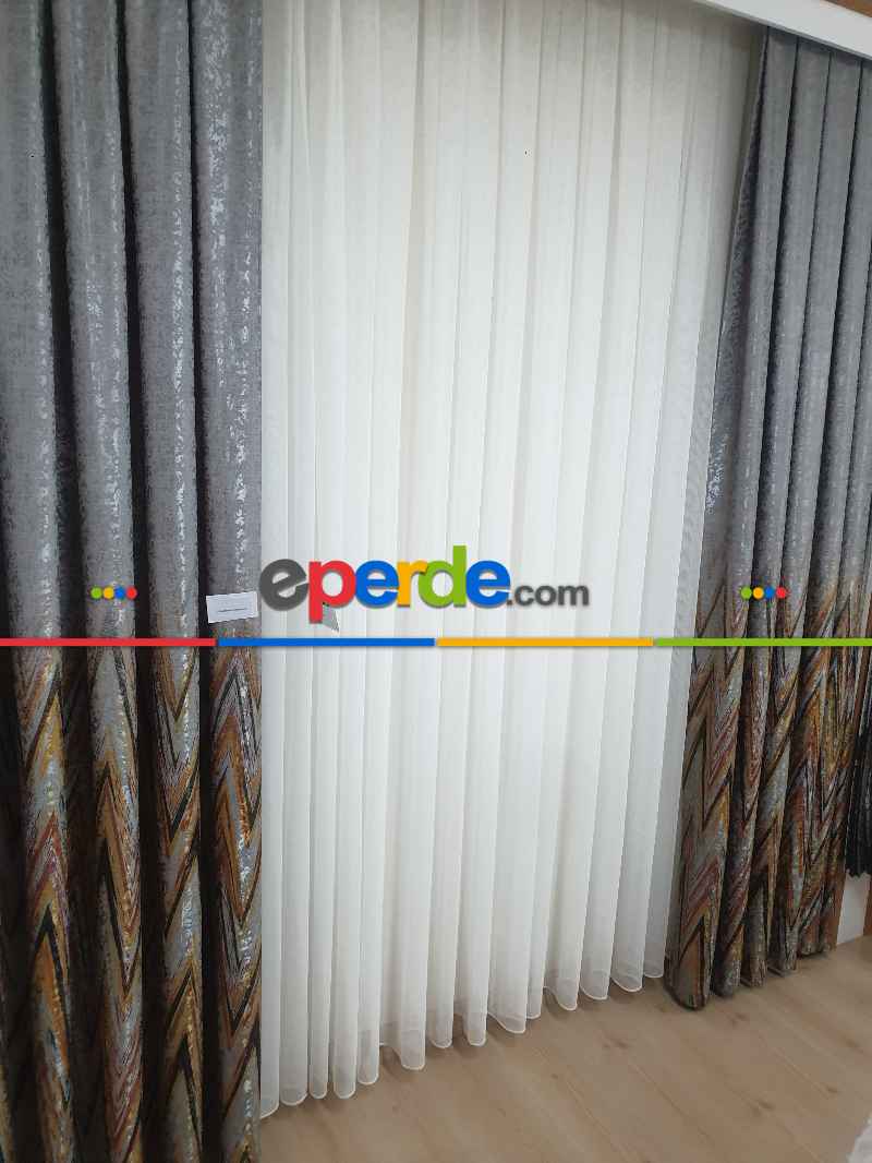 Brillant Marin Fon Perde Genç Moda Yeni Tasarım Fon Perde