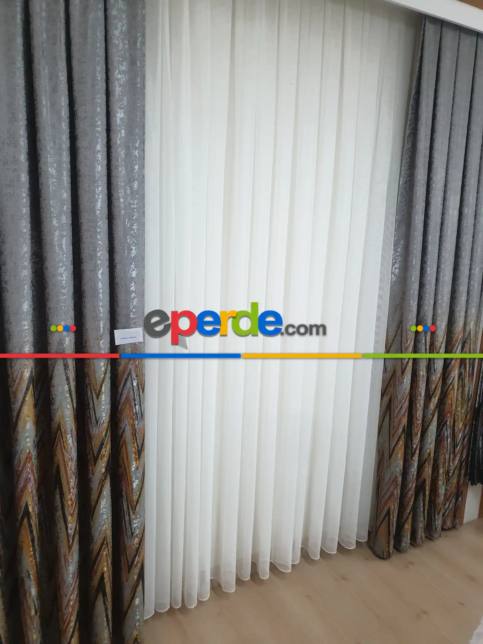 Brillant Marin Fon Perde Genç Moda Yeni Tasarım Fon Perde