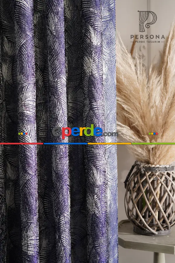 Yatak Odası - Lismore Yeni Tasarım Yaprak Desenli Lüx Perde Yüksek Gramaj Kaliteye Önem Verenler İçin