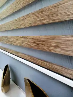 Bambu Zebra 2021 Sezonu Kahverengi Kırçıllı A Kalite Bambu Zebra Perde- Kahve Koyu