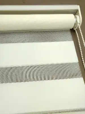 Oturma Odası - Zebra Perde - Düz Zebra Perde- Krem