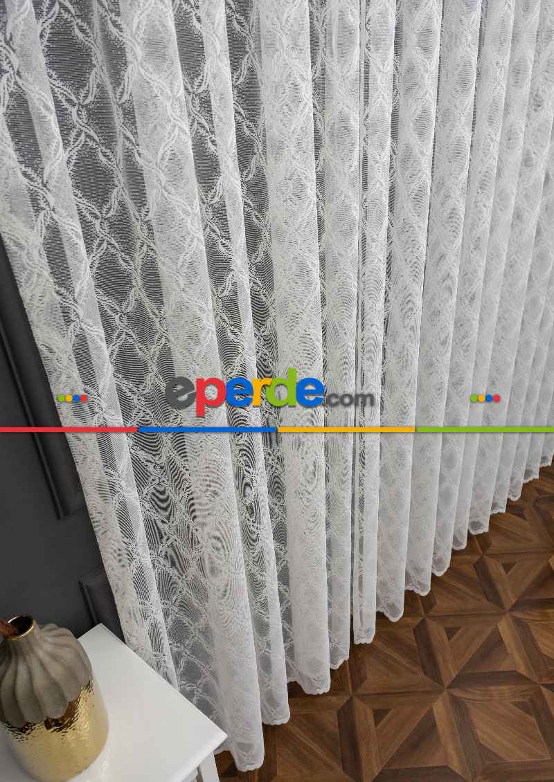 Taç Seher Tasarım Ütü İstemez Kırışmaz A+ Tül Perde
