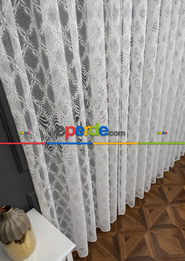 Taç Seher Tasarım Ütü İstemez Kırışmaz A+ Tül Perde