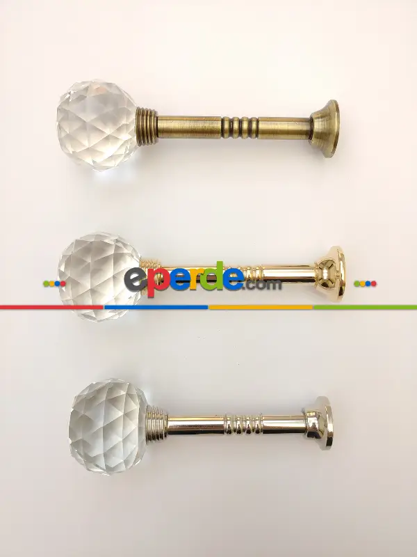 Perde Fon Demiri Prinç Paslanmaz Sarı Malzeme- Kahve