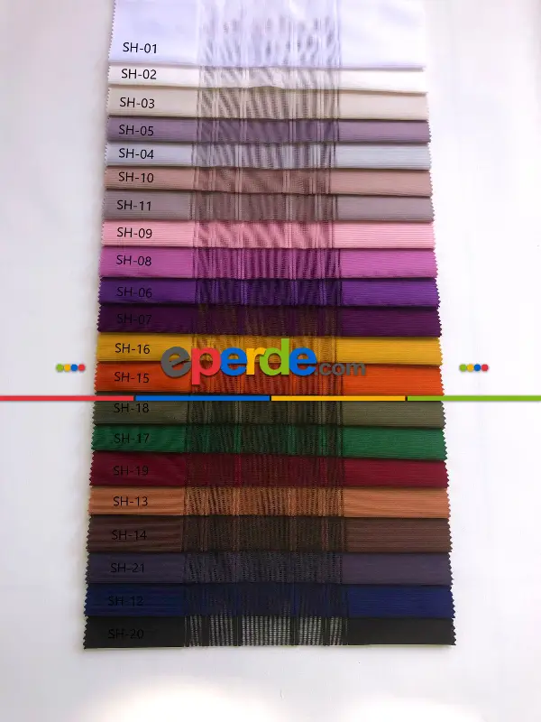 30cm'lik Brillant Akıllı Tül Perde Ekru Renkli Tül Dikey Perde Düz 1. Kalite (11cm Alanda Çalışır)