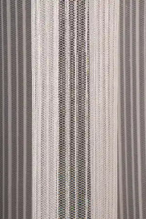 Çizgili Etek Damask Tül Perde Pa 7041