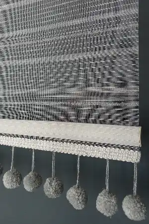 Genç Odası - Halim Perdesan Çift Mekanizmalı Tül Stor Perde Vt-01 Beyaz 