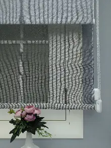 Mutfak - Çiftli Sistem Dantel Stor- Siyah