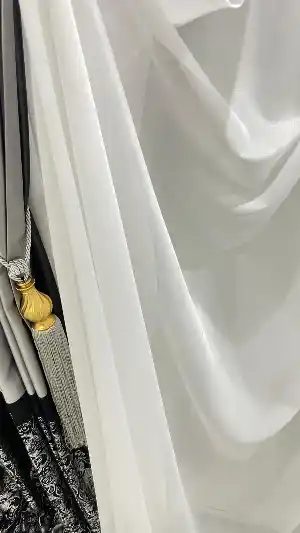 Gold Bambu Ultra Ağır Gramajlı 1/3 Sık Kat Pileli Ütü İstemeyen Tül Perde