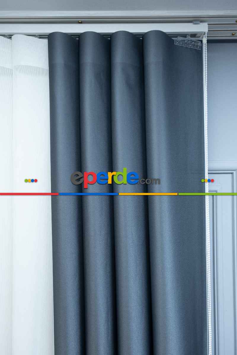 Lens Akıllı Dikey Tül Perde-13- Çok Renkli 2