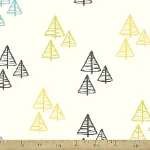 Popart Desenli Fon Perde Evm353-1 Kumaşı Kalındır Duck Bezi Değildir- Mavi-Sarı-Beyaz