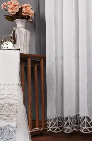 Yatak Odası - Ütü İstemez Modern Tarz Tasarım Comely Desen Tül