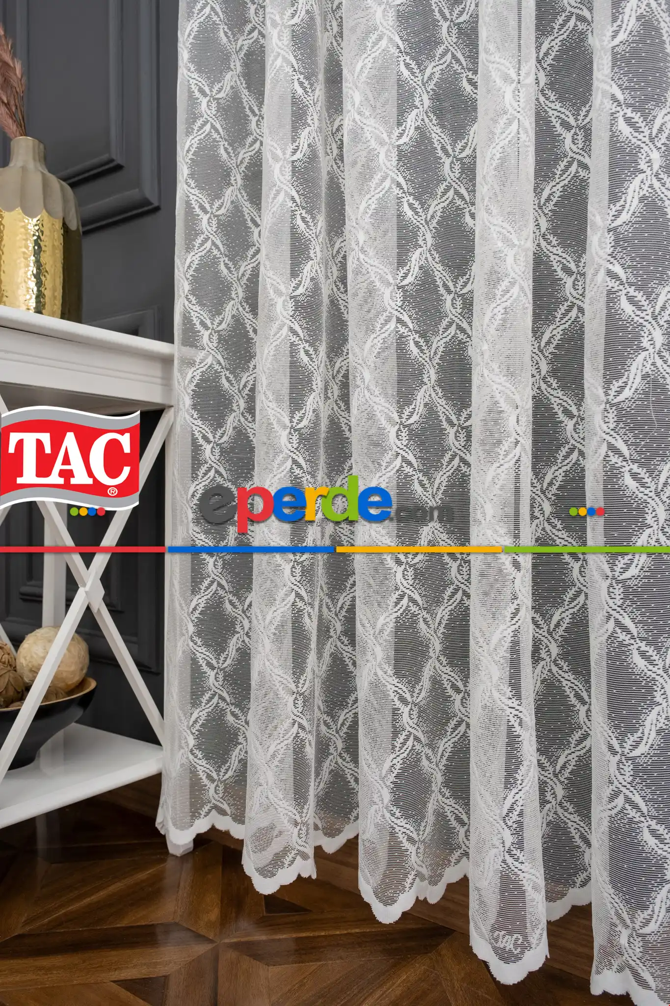 Taç Seher Tasarım Ütü İstemez Kırışmaz A+ Tül Perde