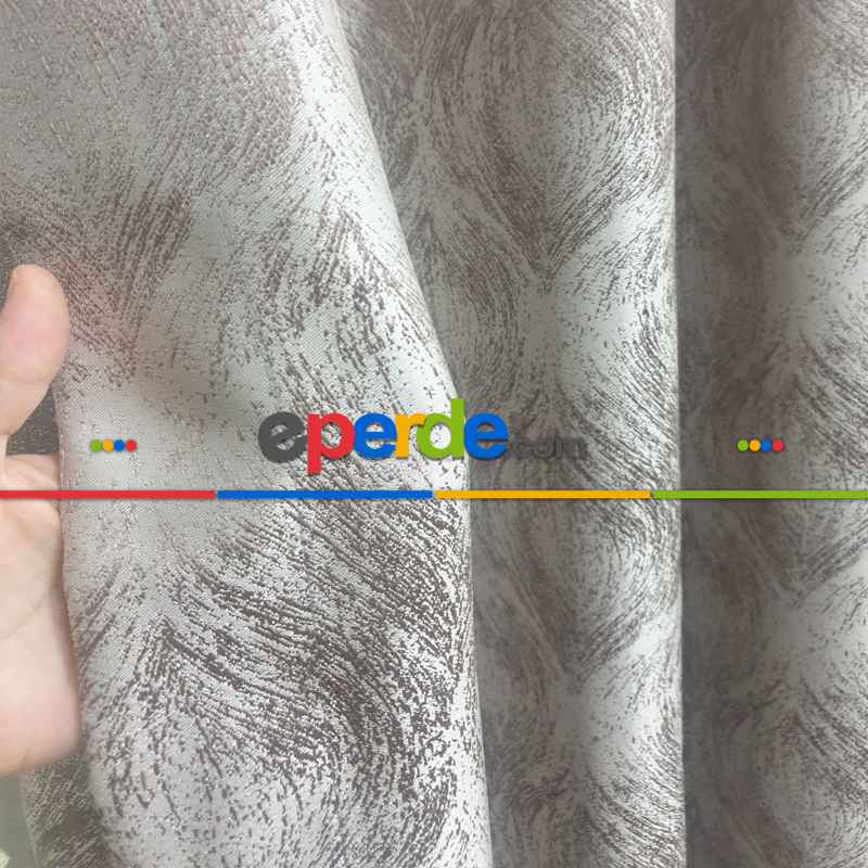 Geniş Enli Jakarlı Dokuma Salon Yatak Odası Lüks Perde