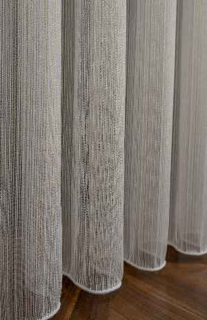 % 50 İndirimli Hazır Ürün Çizgi Altın Gold Simli Çelik Sim Pırıltılı Işıltılı Çizgili Tül Tasarım Perde