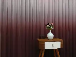 Kız Çocuk Odası Tül Perde- Gül Kurusu - Kurşunlu Tül