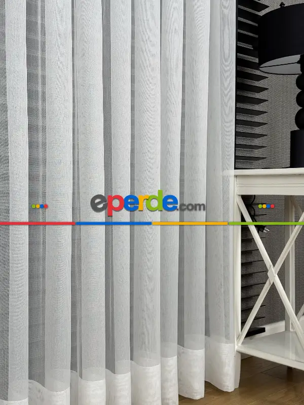 Oturma Odası - Etek Ucu Katlamalı Perde, Premium Seri