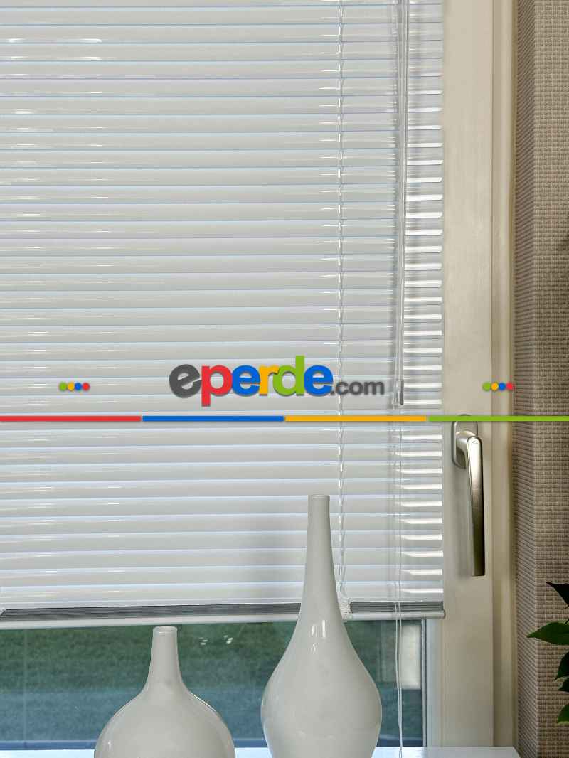 Mutfak Jaluzi - Beyaz Alüminyum Jaluzi Perde - 25mm