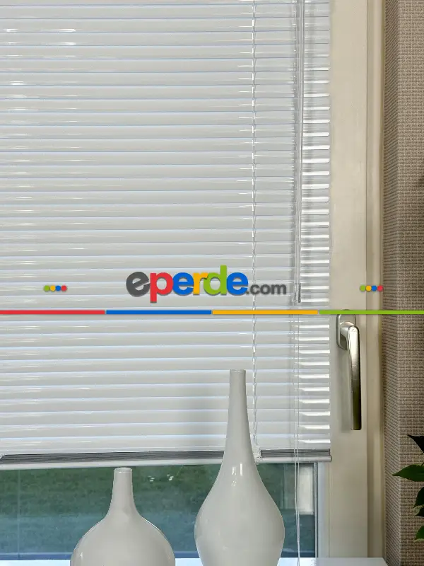 Beyaz Alüminyum Jaluzi Perde - 25mm