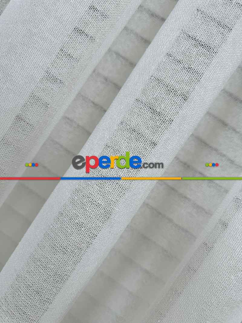 Brillant Keten Tül Perde, Premium Seri, Kurşunlu Tül