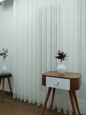 Bebek Odası Tül Perde - Tül Perde 07 Lux Series- Ekru