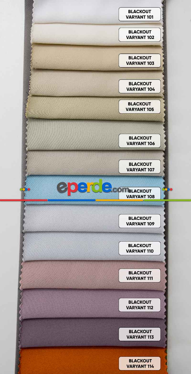 Yatak Odası - Blackout Güneşlik - Işık Geçirmez Karartma Perde - 1. Kalite - Çok Renkli