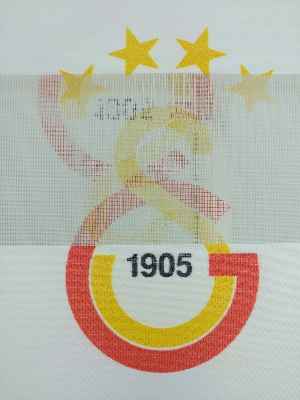Gs Galatasaray Zebra Perde- Kırmızı-Sarı