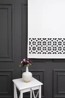 Ekru Renk Lazer Kesim Mat Stor Perde (ister Düz - İster Lazer Kesimli Satın Alın)