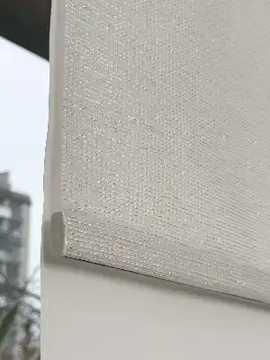 Ekru Gümüş Simli Çiftli Sistem Tül Stor Perde, Standart Metal Kasalı Yüksek Kalite Kornişe Kolay Montaj Seçenekli