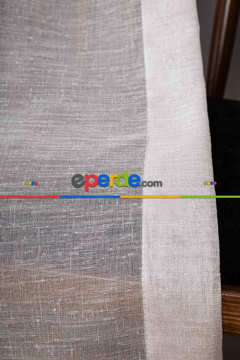 Salon Tül Modelleri - Keten Düz Tül Perde