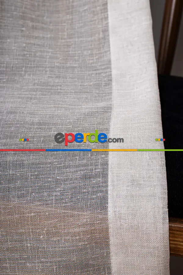 Salon Tül Modelleri - Keten Düz Tül Perde