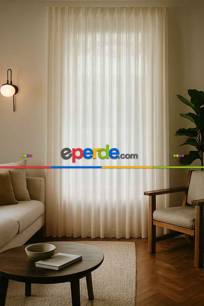 Lüx Bambu Vakko Şantuk Gramajlı Eteği Kurşunlu Ekru Tül