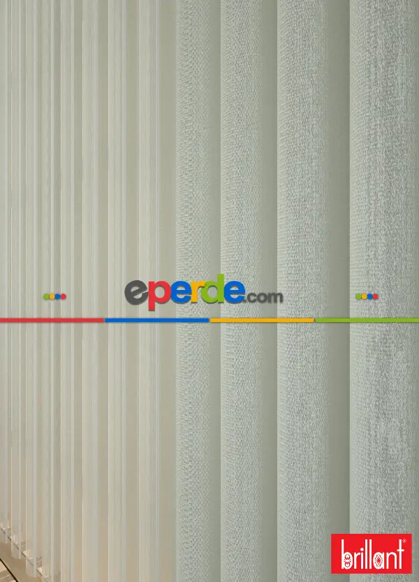 Brillant Akıllı Tül Perde Açık Yeşil Renkli Tül Dikey Zebra Perde Düz 1. Kalite