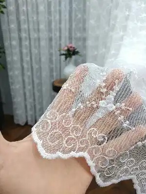 Kampanyalı Brode İşlemeli Tüller Stoklar İle Sınırlı- Ekru