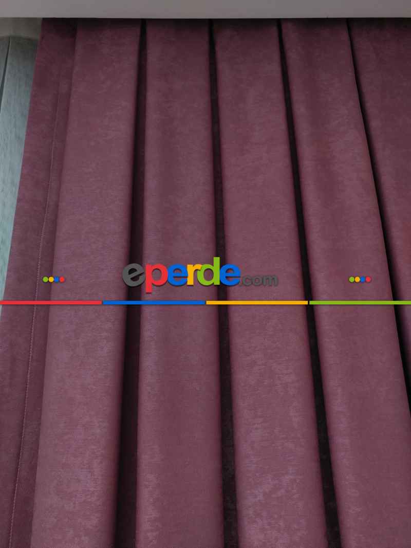 Soft Gül Kurusu Fon Perde Geniş En (285)- Gül Kurusu Açık