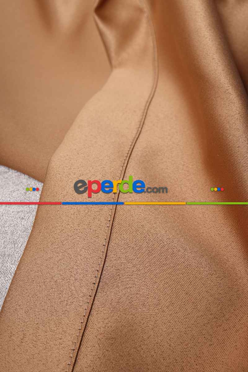 Caramel Işık Geçirmez Blackaut Fon Perde