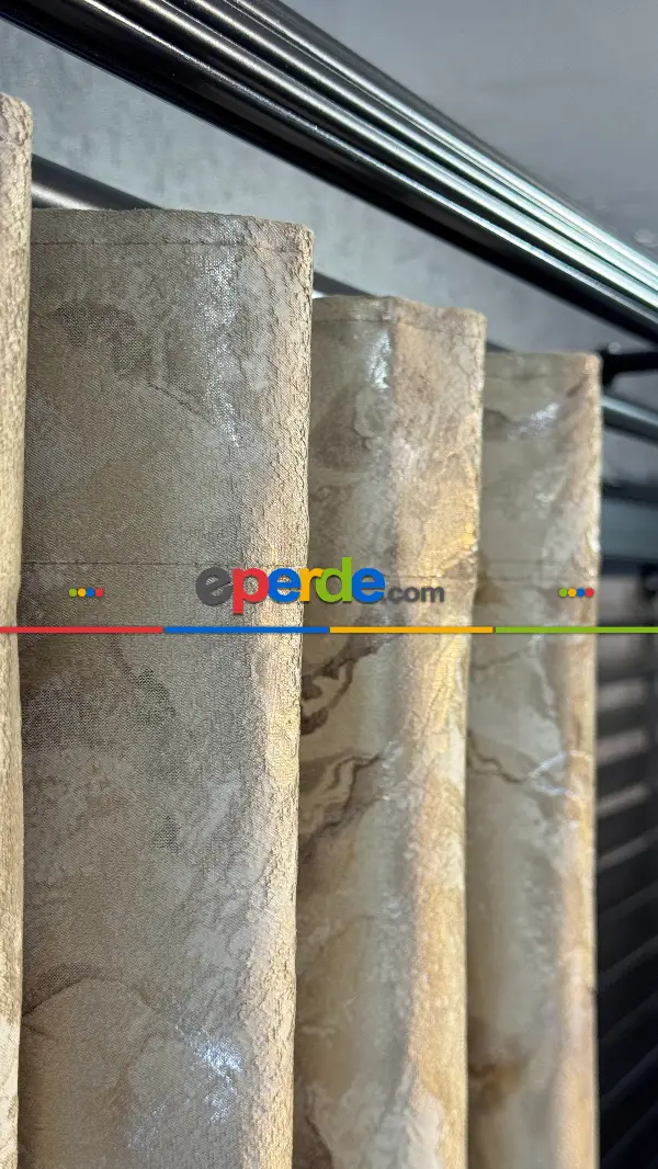 Bej İthal Kadife Fon Perde