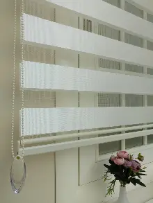 Brillantt- Zebra Perde- Ekru Renk Bambu Zebra Perde