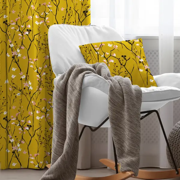 Etnik Fon Perde Evim1526 Kumaşı Kalındır Duck Bezi Değildir- Mavi-beyaz