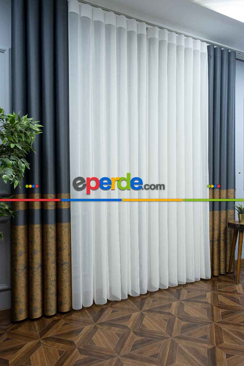 Lens Akıllı Dikey Tül Perde-13- Çok Renkli 2