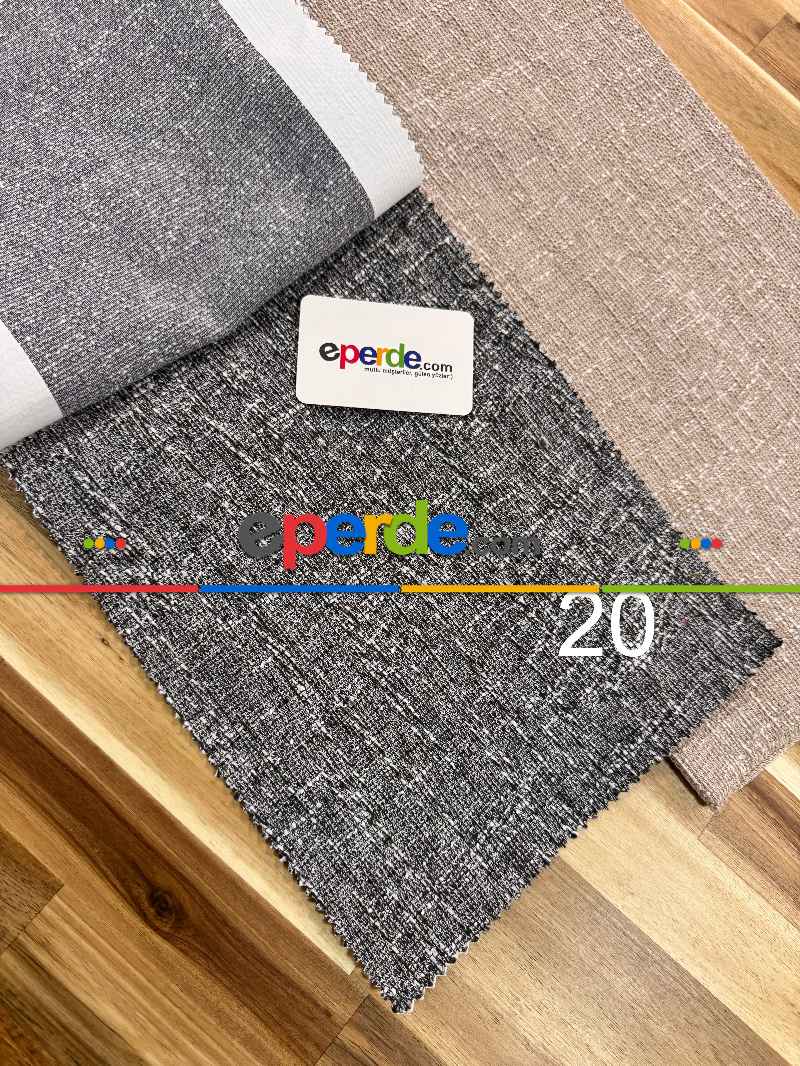 Oturma Odası - 20 Renk Düz Keten Fon Perde - Ağır Gramajlı Premium Kalite Serisi