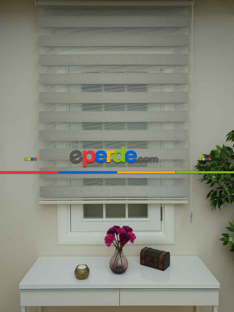 Mutfak - Zebra Perde -karartma Blackout Zebra (kalın Doku Zeminli)- Bej