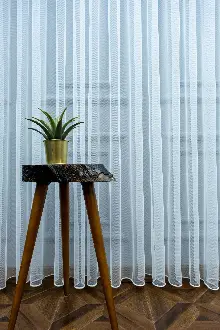 Hazır Tül Perde - 1/2 Seyrek Pile - Kısa Boy 180cm - Ebat Seçenekli - Dikili Hazır Kısa Tül 70cm X 180cm 