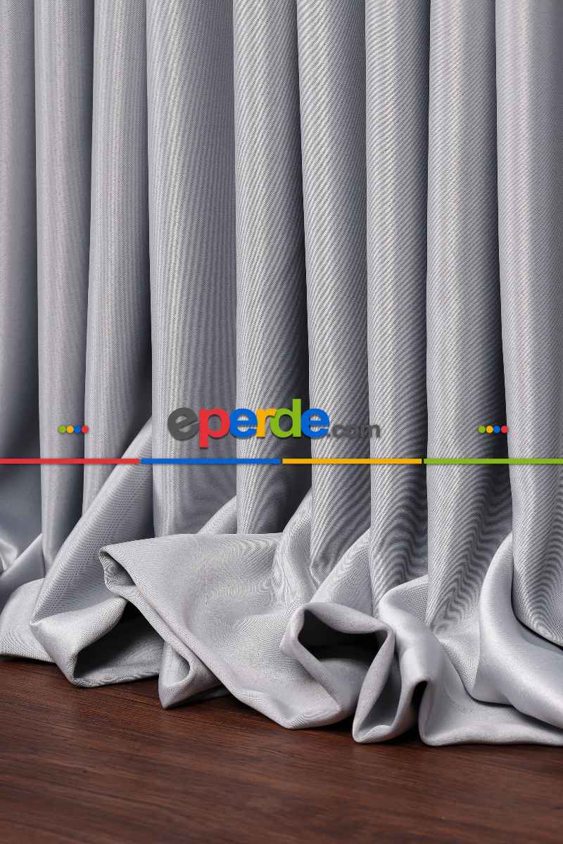 Gök Mavisi Işık Geçirmez Blackaut Fon Perde