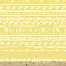 Spor Mutfak Perdesi Kanat Fon Perde Desenli- Sarı